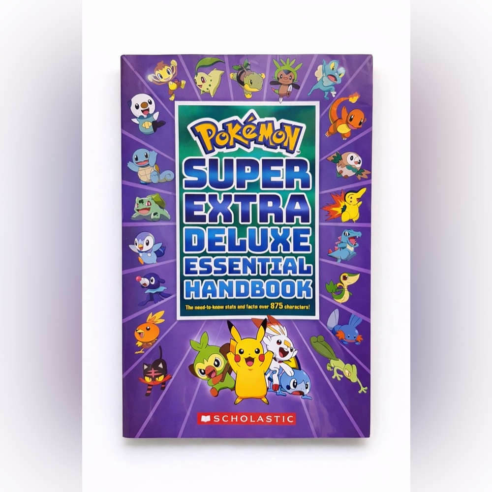 Pokémon Super Extra Deluxe Essential Handbook Scholastic 875+ Characters